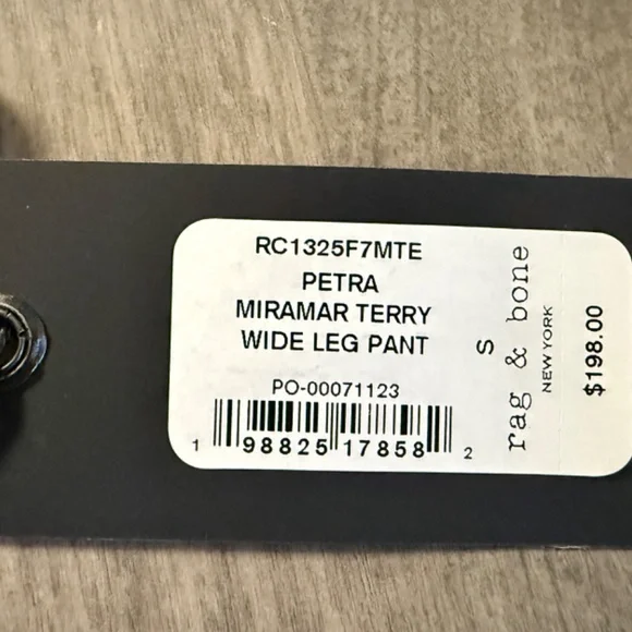 Rag and Bone Miramar Wide Leg Terry Pant - Picture 14 of 14